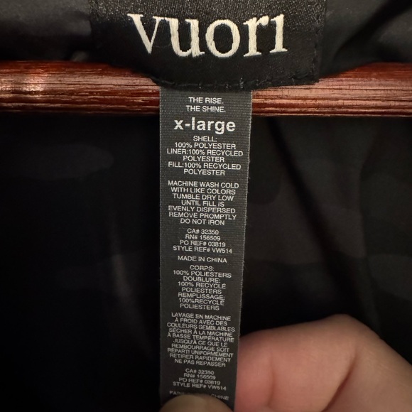 VUORI WOMENS Tahoe Insulated Jacket XL - Picture 6 of 7